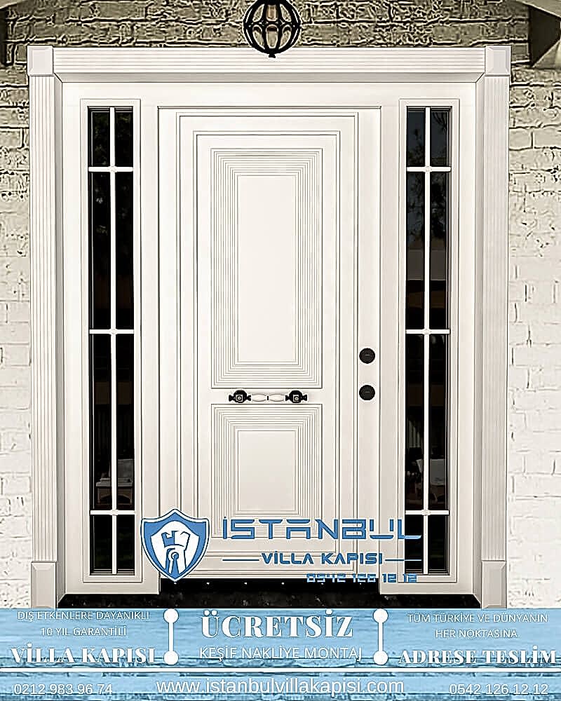 beyaz klasik istanbul villa kapısı villa kapısı modelleri istanbul villa giriş kapısı villa kapısı fiyatları-7