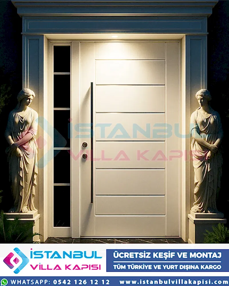 Arsenal-villa-kapisi-beyaz-celik-dis-kapi