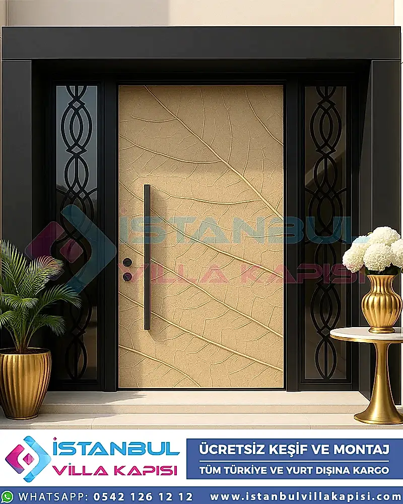 Macellan-Yaprak-Villa-Kapisi-Celik-Kapi-Dis-Kapi