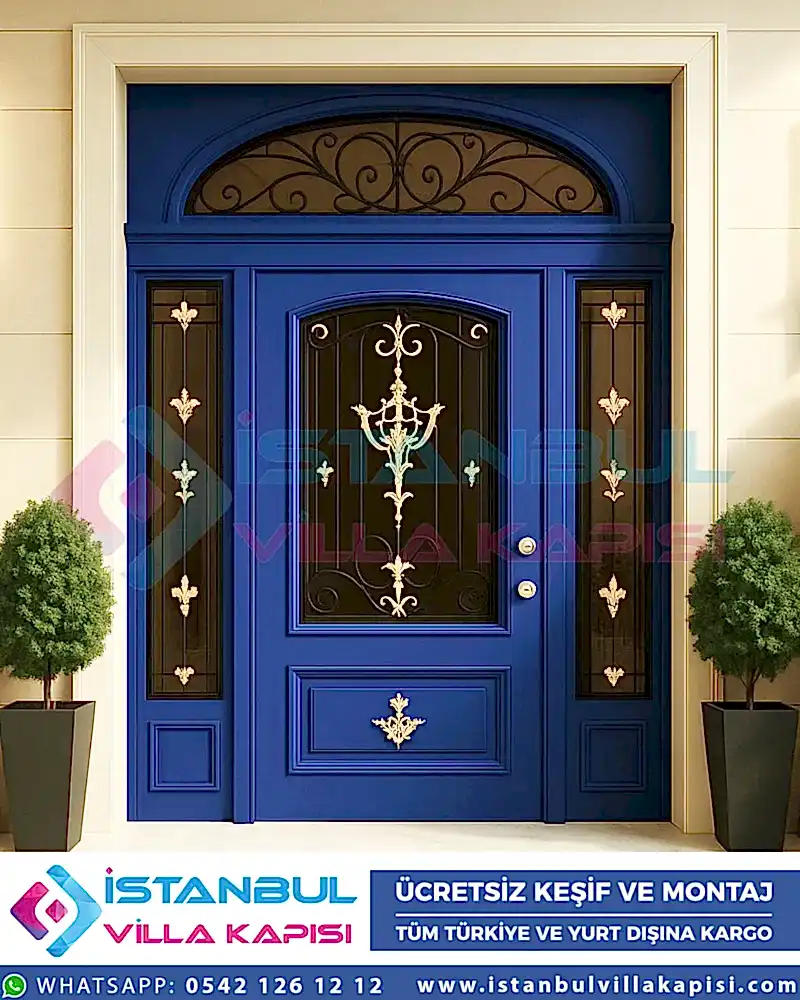 Pedri-Mavi-Villa-Kapisi-Ferforje-Celik-Kapi