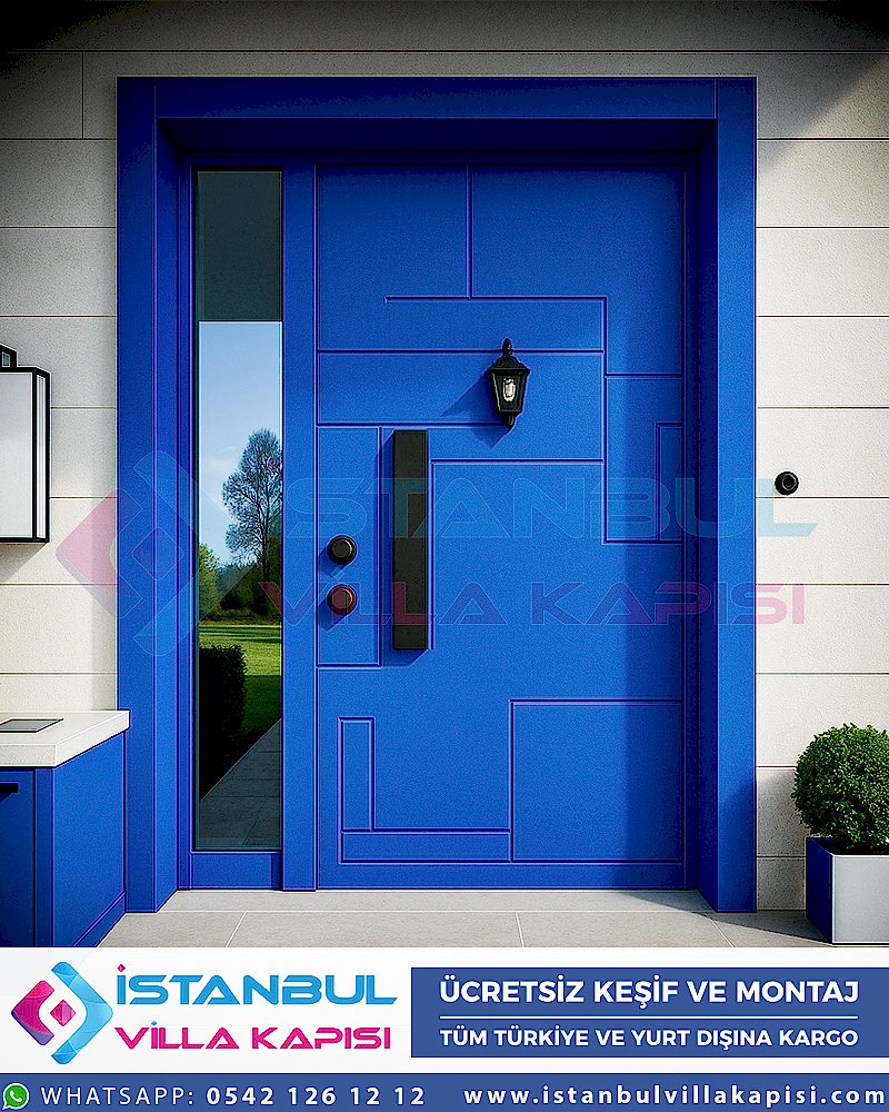 Oslo-Villa-Kapisi-Mavi-Navy-Istanbul-Villa-Kapisi